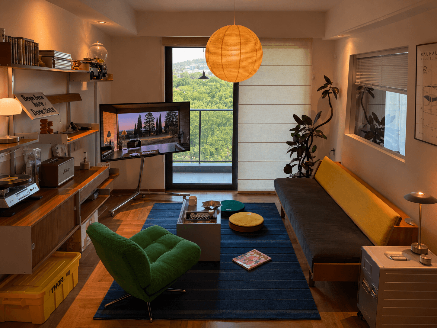 Warm rental interior