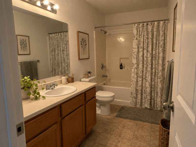 Ugly Rental Bathroom? What Should You Actually Change?