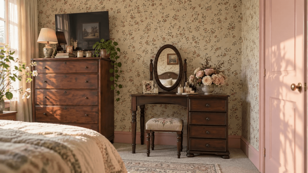 Removable wallpaper limited to one small accent wall in a rental