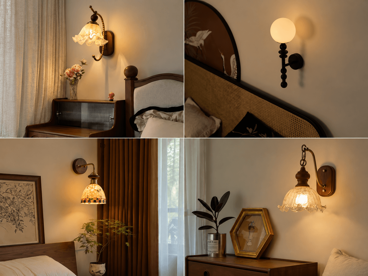 Battery-operated wall sconces