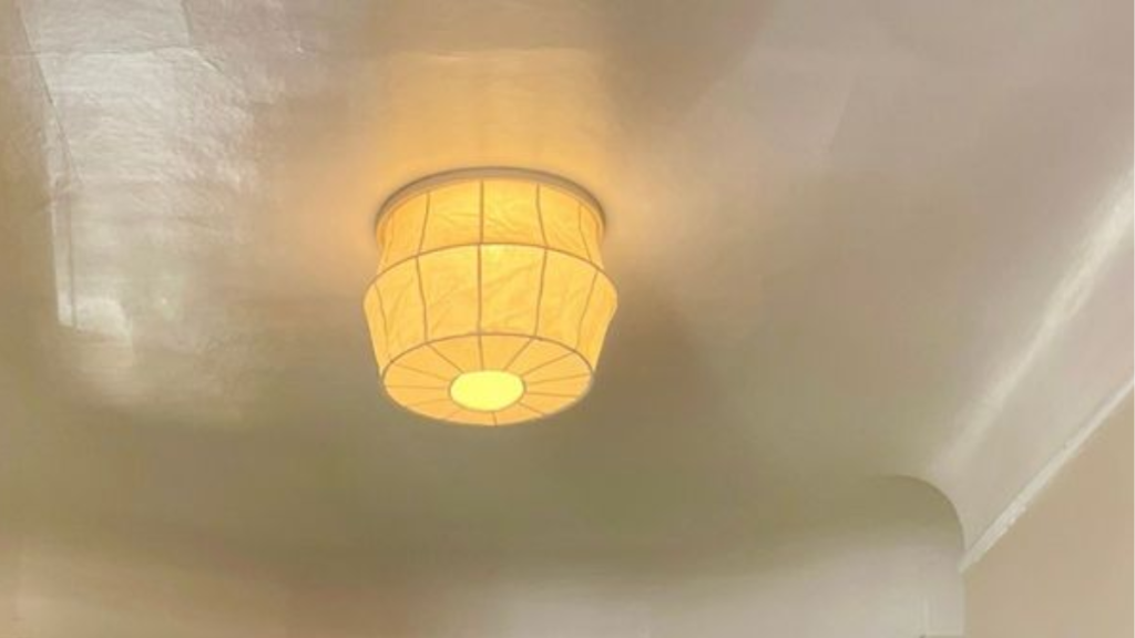 Rental ceiling fixture with a removable compatible shade or diffuser